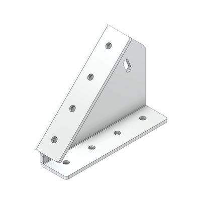 ALUMINUM PROFILE STAIR PART<br>45 DEGREE CONNECTION 45MM X 180MM STAIR STRINGER